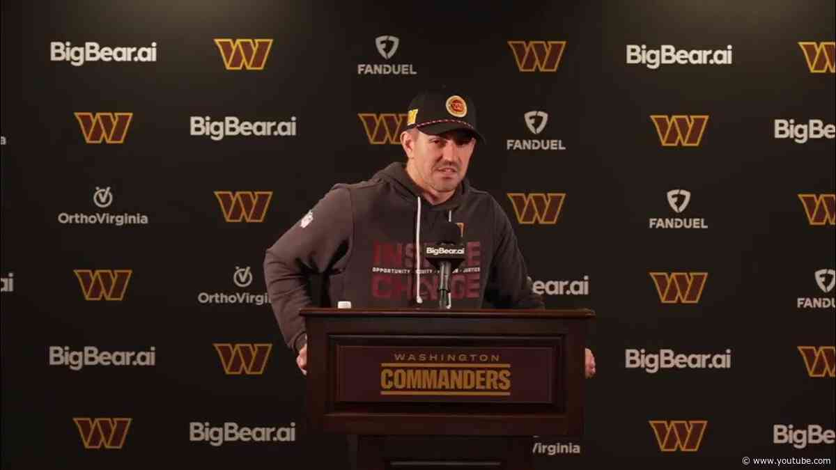 OC David Blough Speaks To The Media Before Practice | Washington Commanders