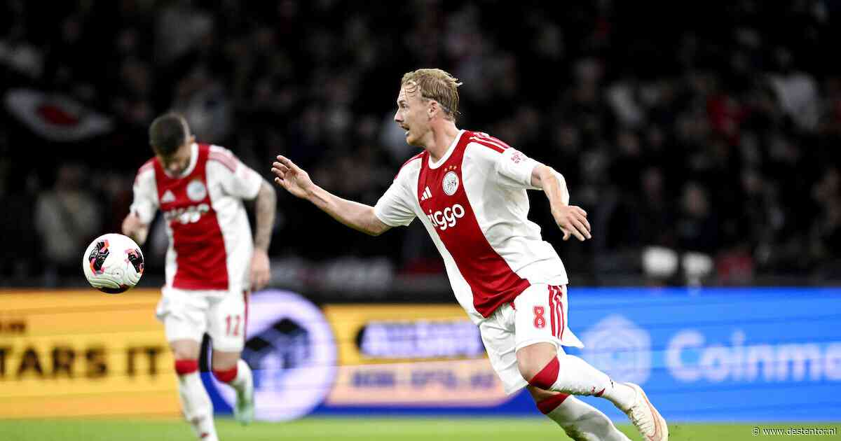 LIVE eredivisie | Vroege noodgedwongen wissel bij Ajax tegen Excelsior, Kasper Dolberg raakt de lat