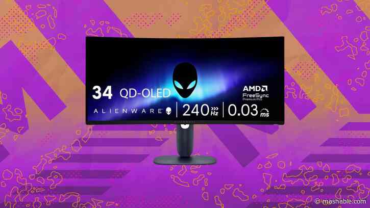 Upgrade your gaming setup this weekend with $100 off the Alienware 34 240Hz QD-OLED curved monitor