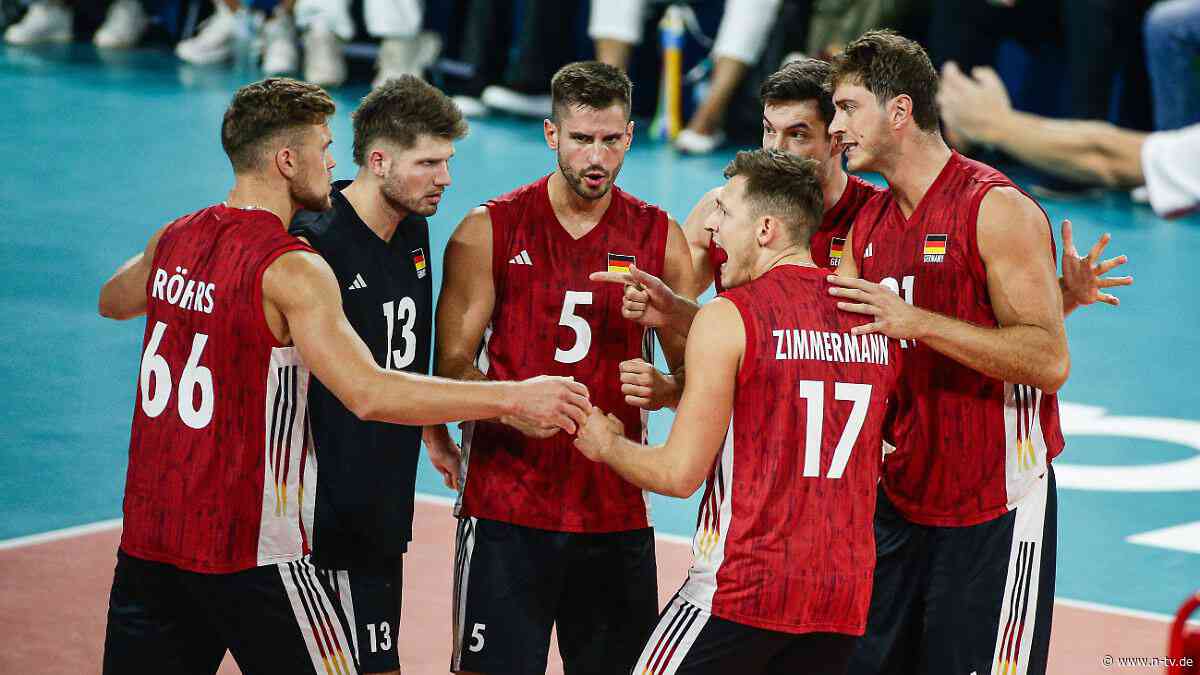 Krimi gegen Vize-Weltmeister: Deutsche Volleyballer kämpfen sich dramatisch ins EM-Viertelfinale