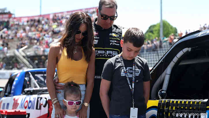 WATCH: Samantha, Brexton and Lennix Busch See Kyle Busch Tribute Car Ahead of Bristol