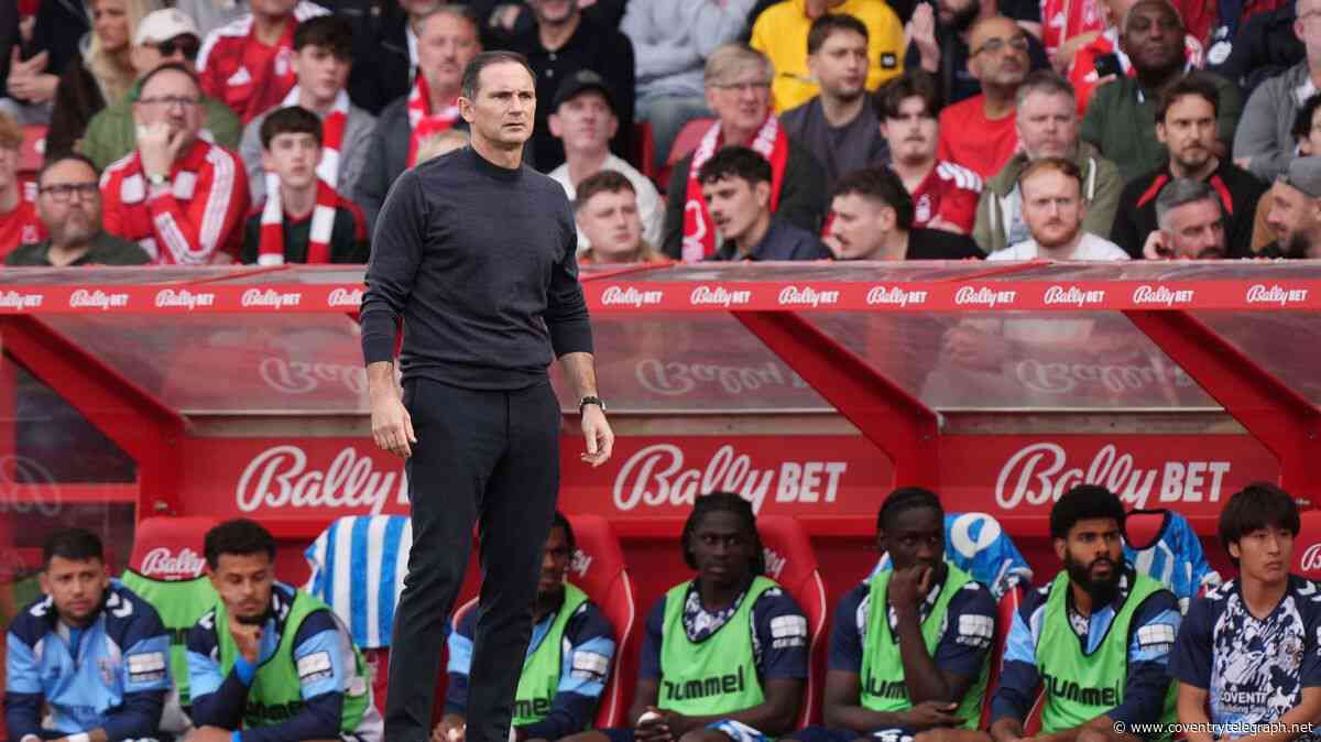 Frank Lampard expresses 'relief' as Coventry City get season up and running at Forest