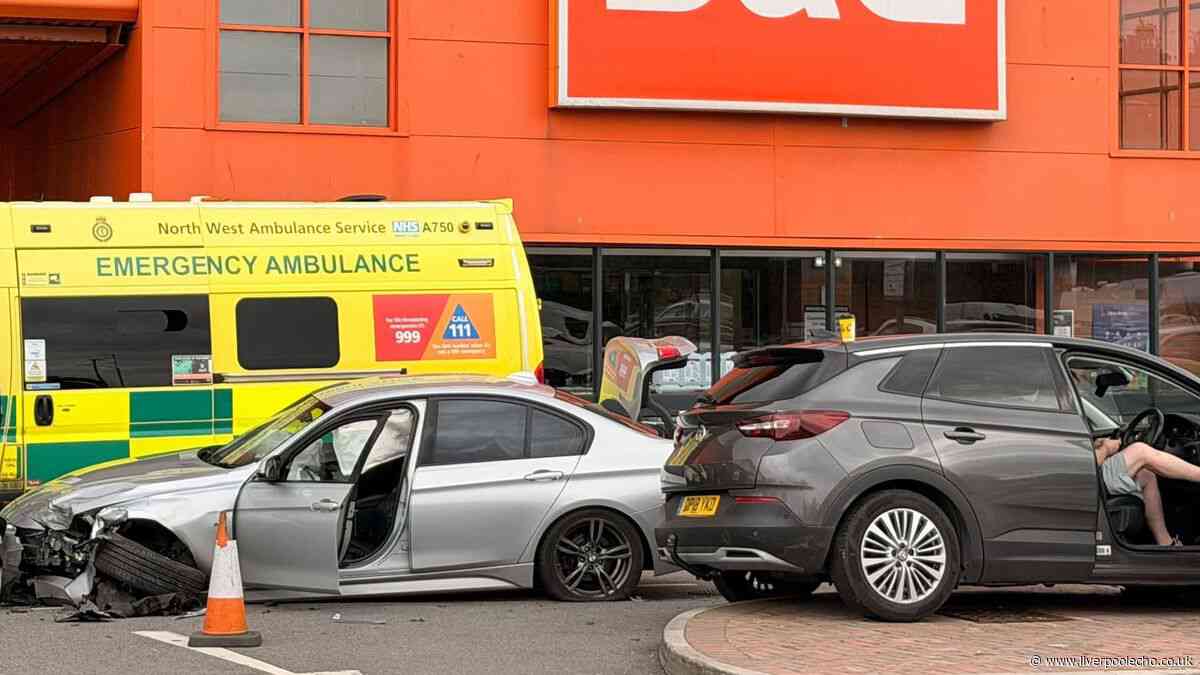 Driver suffers medical episode in B&Q car crash