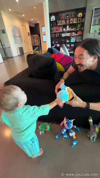 One of the most important moments in a baby’s life… choosing his very first Pokémon!