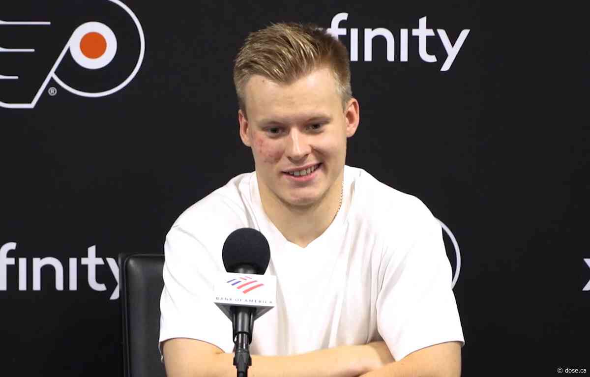 30 pounds lighter and fluent in English: Matvei Michkov is a changed man