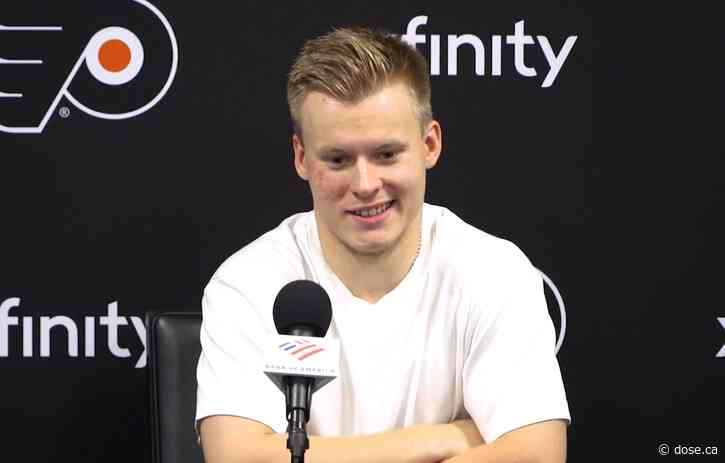 30 pounds lighter and fluent in English: Matvei Michkov is a changed man
