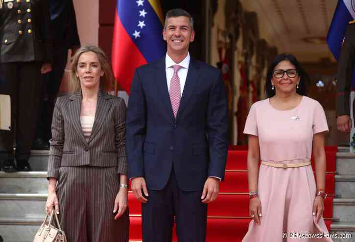 Delcy Rodríguez recibió al presidente de Paraguay en Miraflores para afortalecer agenda bilateral