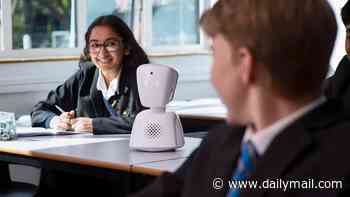 Anxious schoolchildren are being represented in the classroom by £3,500 robots that allow them to join in the lesson from home