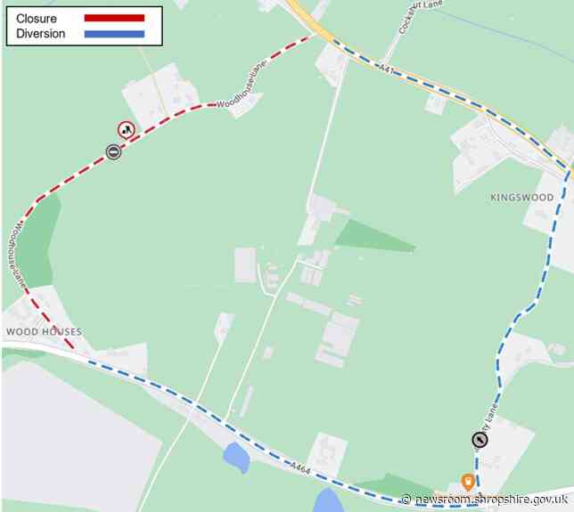 Woodhouse Lane near Albrighton to be resurfaced