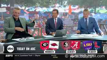 Pat McAfee roasted by his ESPN co-stars after he sparked furious backlash by 'smoking weed' live on air