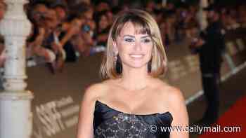 Penelope Cruz stuns in a black embellished minidress as she hits the red carpet for The Invite screening at the San Sebastian International Film Festival in Spain