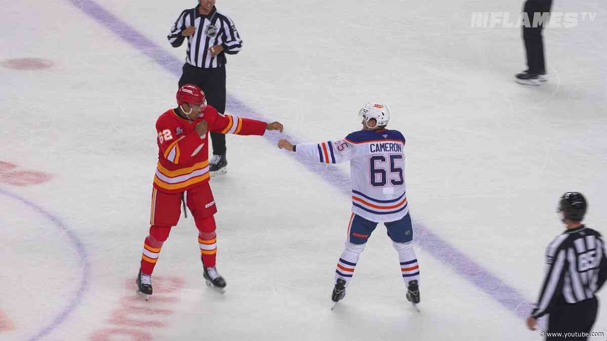 Flames prospect Mace'o Phillips mic'd up in the Next Gen Showcase