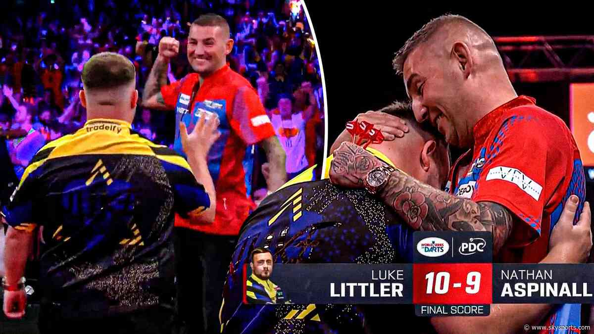 INTENSE SCENES! Littler survives last-leg decider against Aspinall!