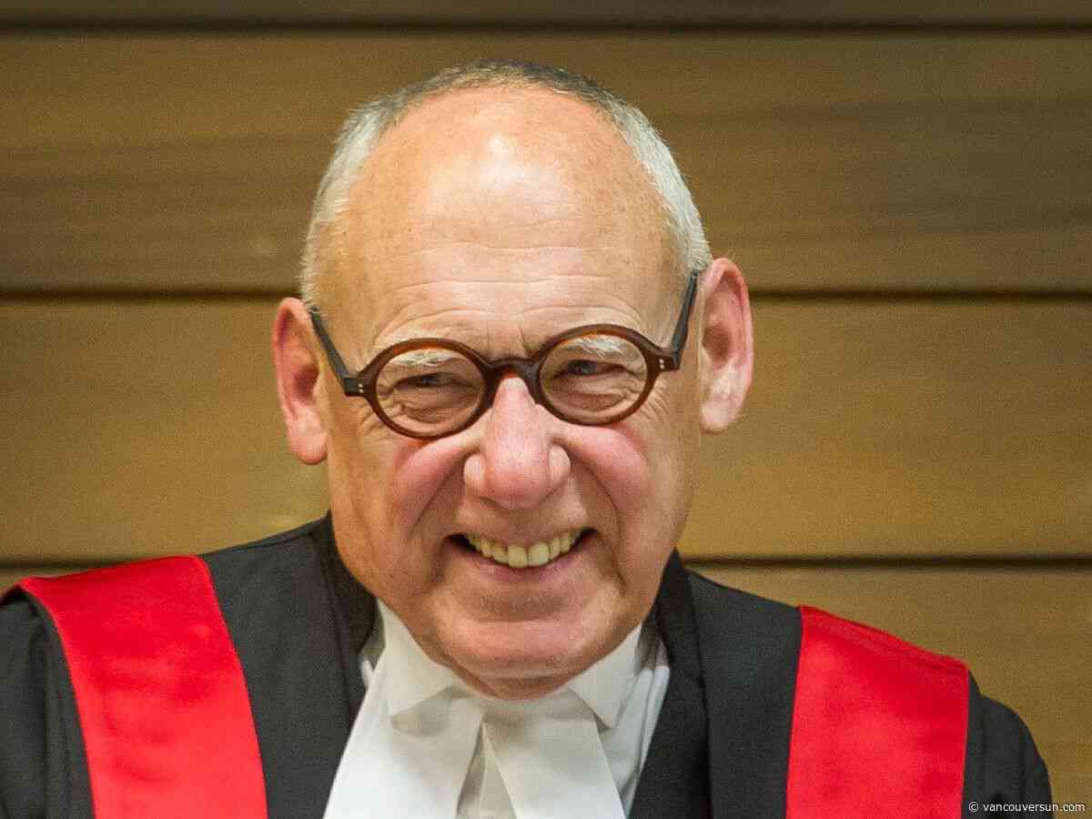 Obituary: Thomas Gove, pioneering B.C. judge left indelible mark on justice system