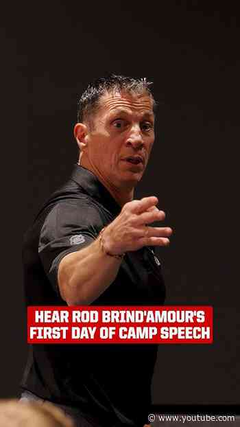 Rod Brind'Amour's First Day of Camp Speech