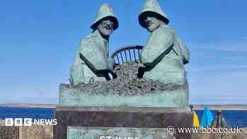 Town's fishermen honoured with bronze sculpture