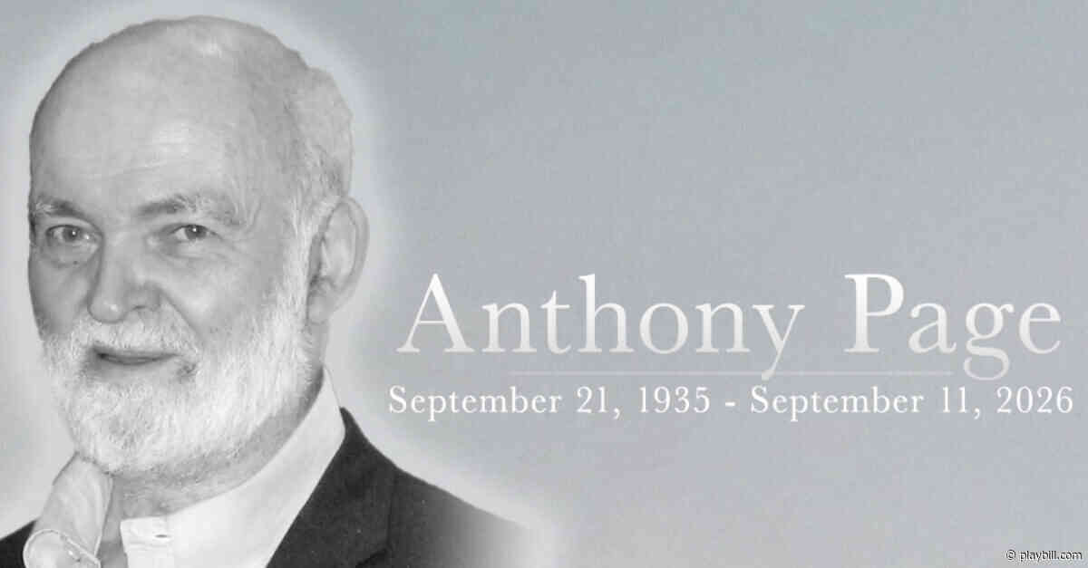 Prolific Theatre And Film Director Anthony Page Has Died At 90