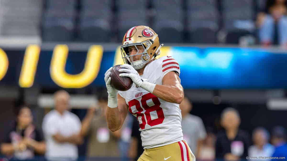 49ers TE Jake Tonges fined for leg whip on same play he tore his MCL
