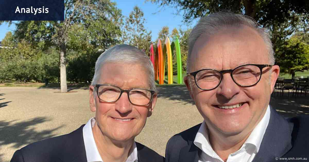 Albo wanders in to Tim Apple’s place to fix the internet