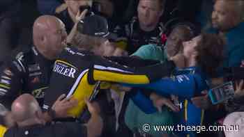 NASCAR drivers get physical after incident