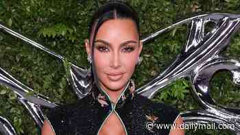 Kim Kardashian sizzles in busty sequin dress as she joins Eva Longoria and Katy Perry at Narrative Art opening night gala