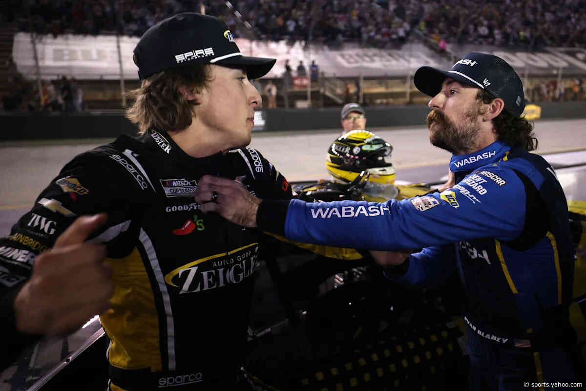 Brawl at Bristol: Carson Hocevar, Ryan Blaney fight after NASCAR race