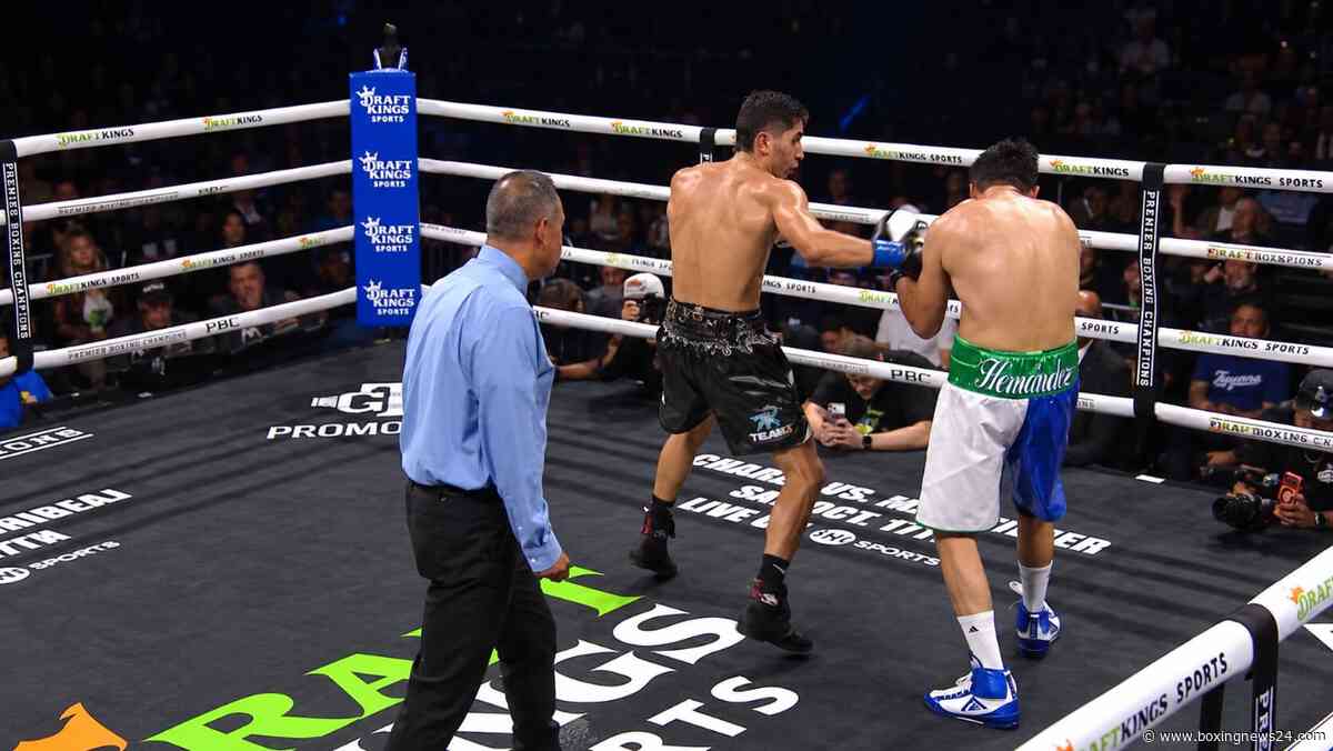 Marco Verde Batters Guillermo Hernandez in Fifth Round Stoppage