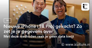 Nieuwe iPhone (18 Pro) gekocht? Zo zet je je gegevens over
