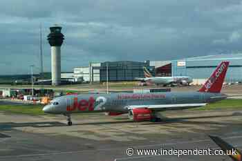 Manchester Airport flights delayed due to hole in the runway