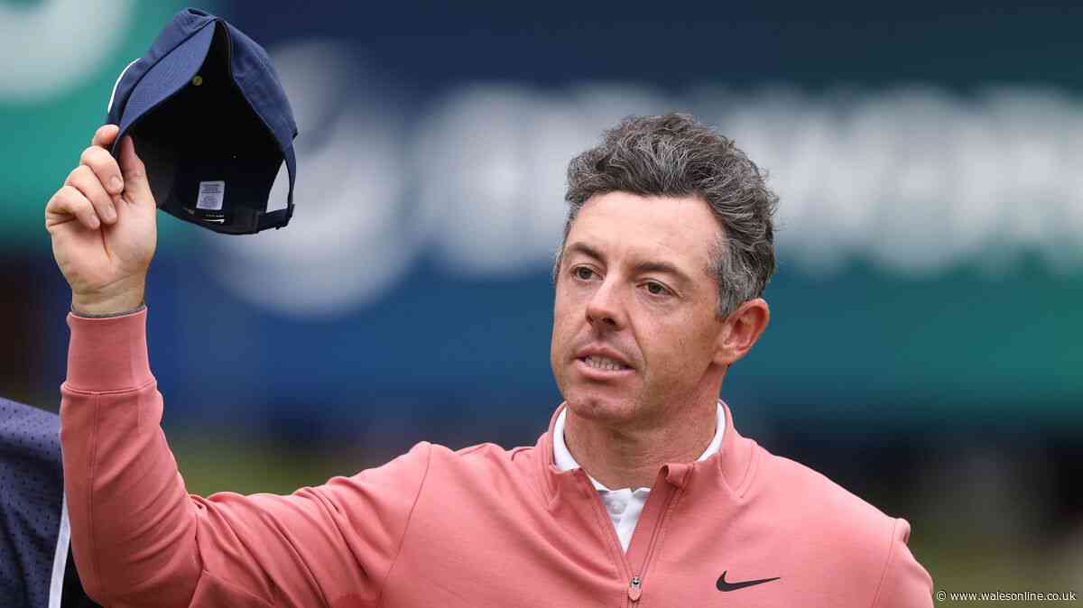 What time is Rory McIlroy teeing off today at BMW PGA Championship?