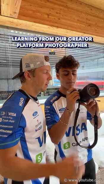Someone has gotta teach them 🙌 watch our newest video now 📺 #F1 #VCARB