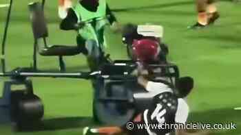 Ex-Newcastle United star 'run over' by pitch roller in bizarre accident before Thailand match