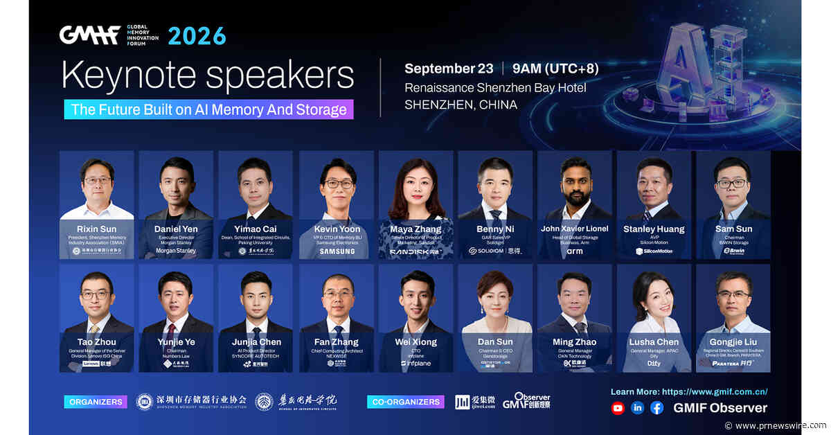 GMIF 2026 Speakers Unveiled: Samsung, Sandisk, Solidigm and More on the Lineup
