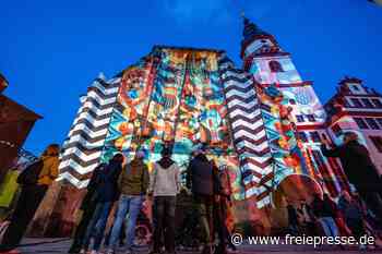 „Light our Vision“ in Chemnitz: So viele Menschen kamen zur Lichtkunst