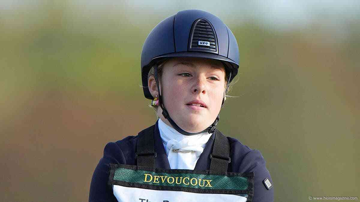 Mia Tindall is her mum Zara Tindall's double as she follows in her footsteps at horse riding competition