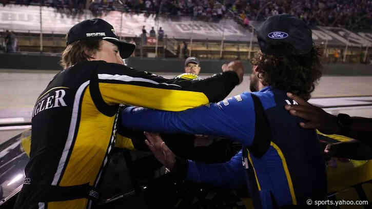 Hocevar Wrecks Blaney Then Punches Him After Bristol Night Race