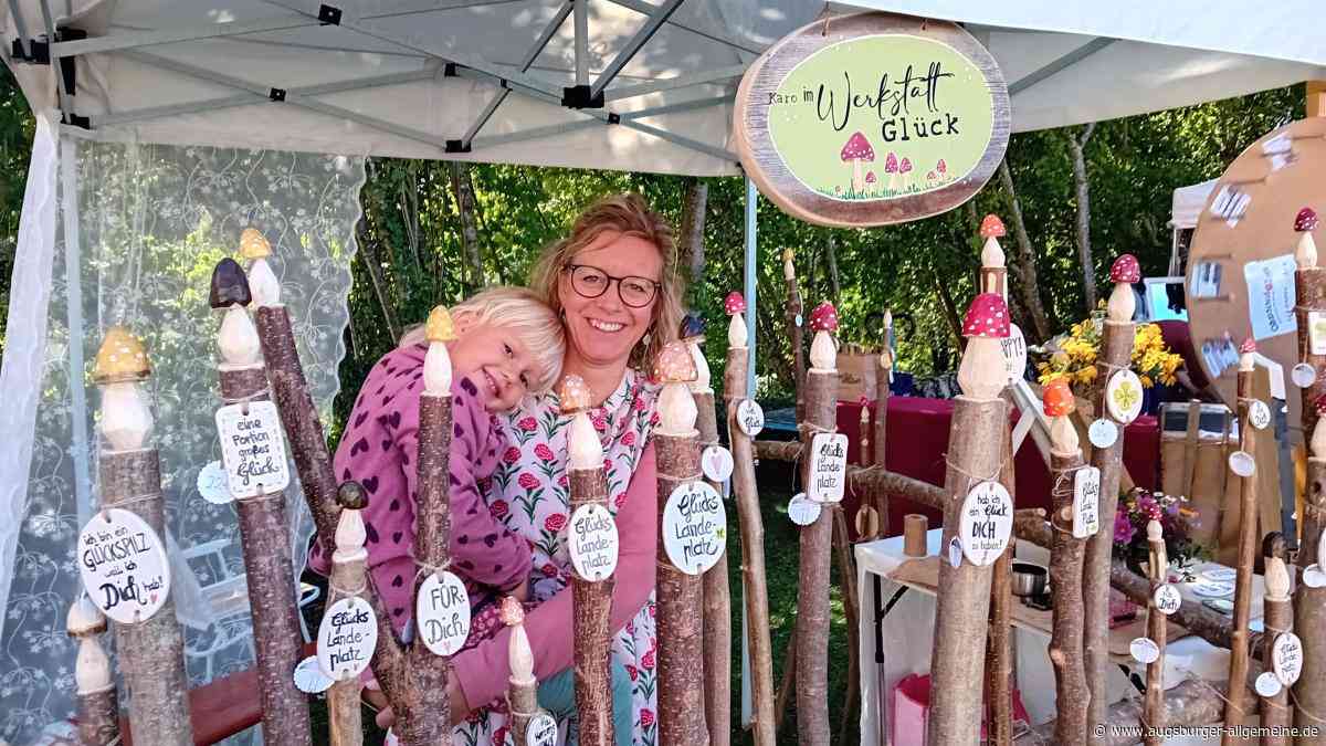 Handgemachte Glückswerkstatt und leuchtende Pilze: Was den Roggenburger Ökomarkt prägt