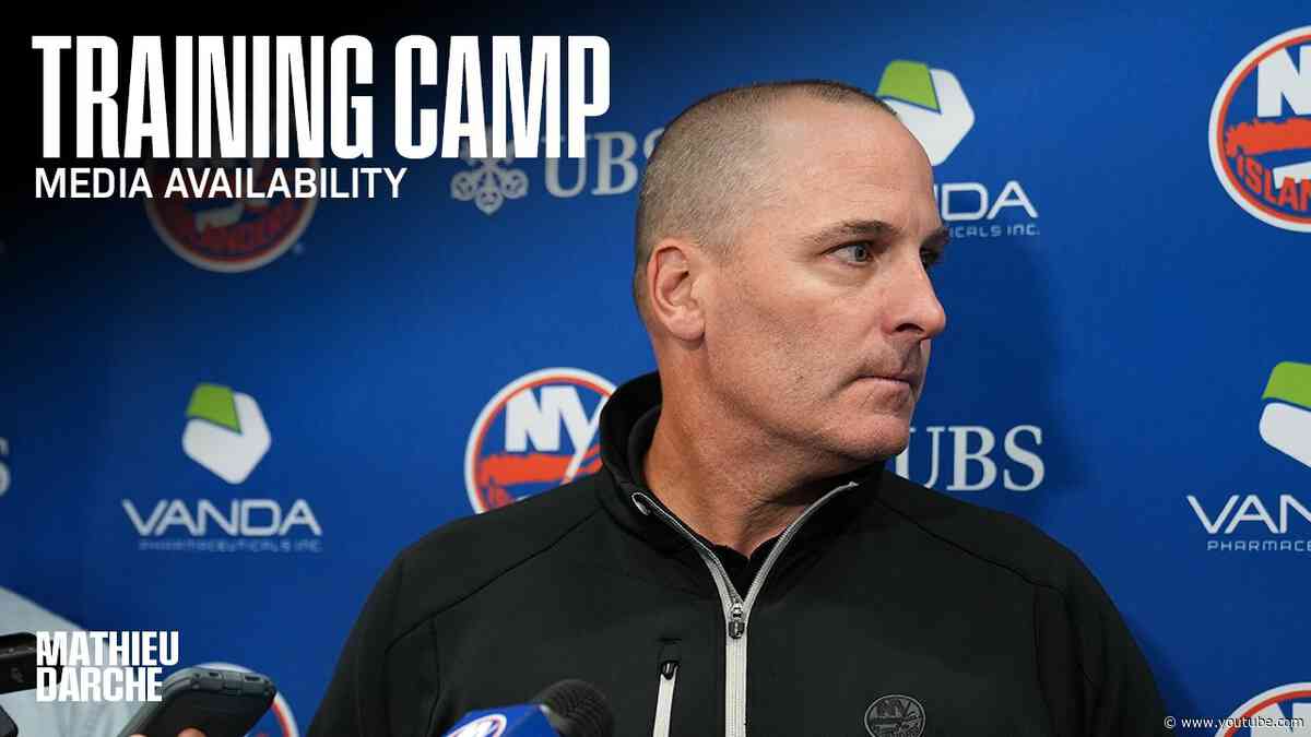 New York Islanders GM Mathieu Darche Training Camp Media Availability