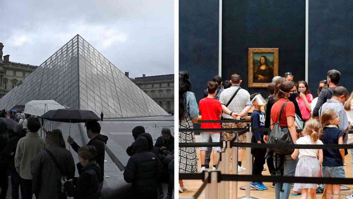 Streich im Mona-Lisa-Saal: Deutsche hängen eigene Bilder im Louvre auf und werden verhaftet