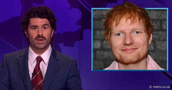 Ed Sheeran brutally mocked on Saturday Night Live UK for ‘being on the fence’