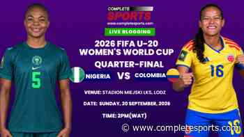 Nigeria Vs Colombia Live Blogging: 2026 U-20 WWC Quarter-final