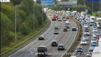 M62 traffic RECAP as queues build with lanes shut on motorway amid crash