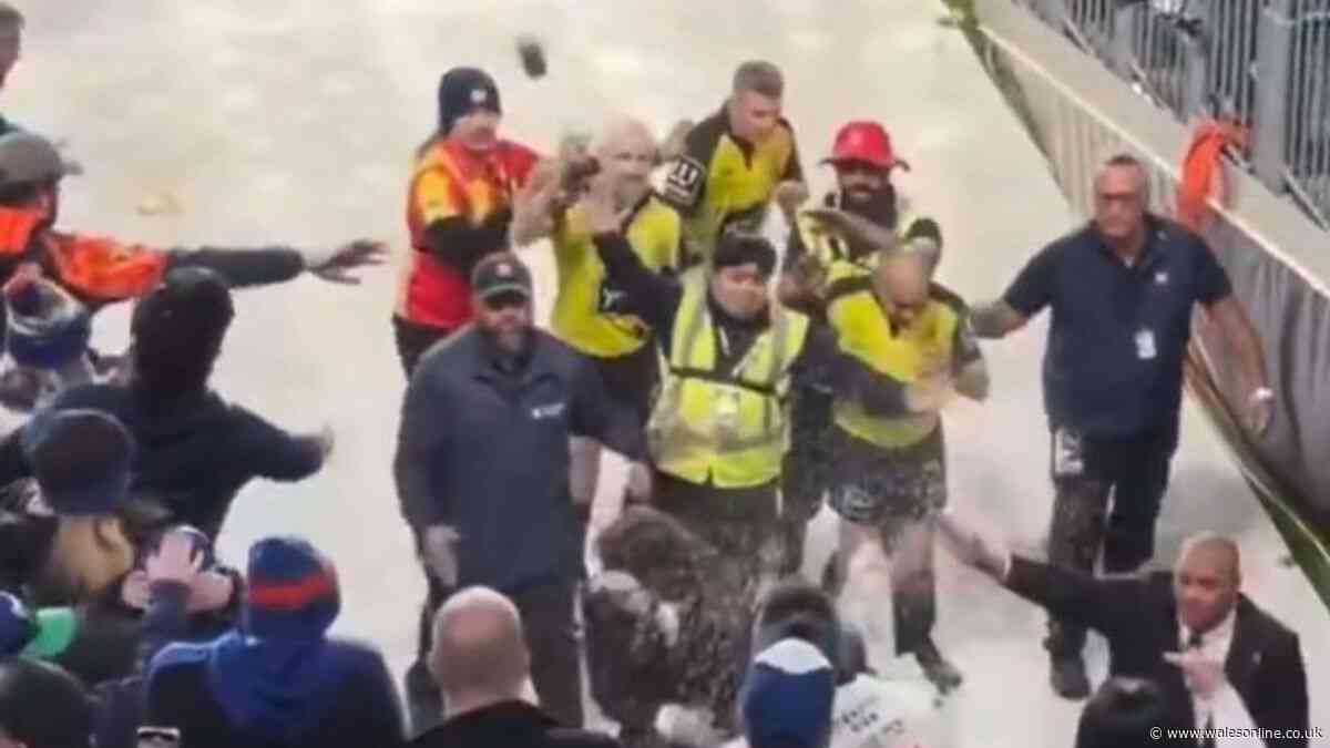Top rugby match ends in ugly scenes as referee attacked and security intervene
