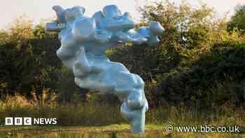 Cloud-like sculptures installed in new public park