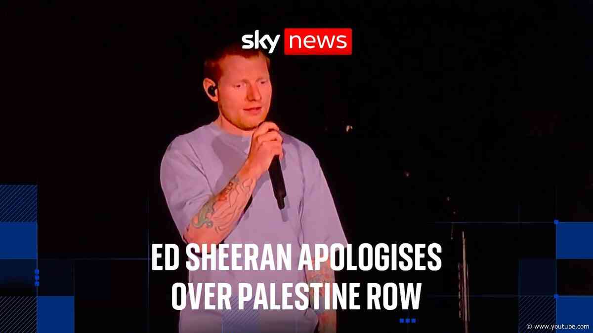 'I'm so, so sorry': Ed Sheeran addresses Philadelphia crowd after Macklemore-Palestine row