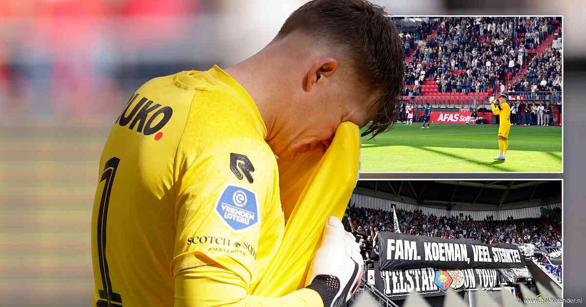 Ronald Koeman junior in tranen tijdens massaal eerbetoon aan overleden moeder bij AZ - Telstar