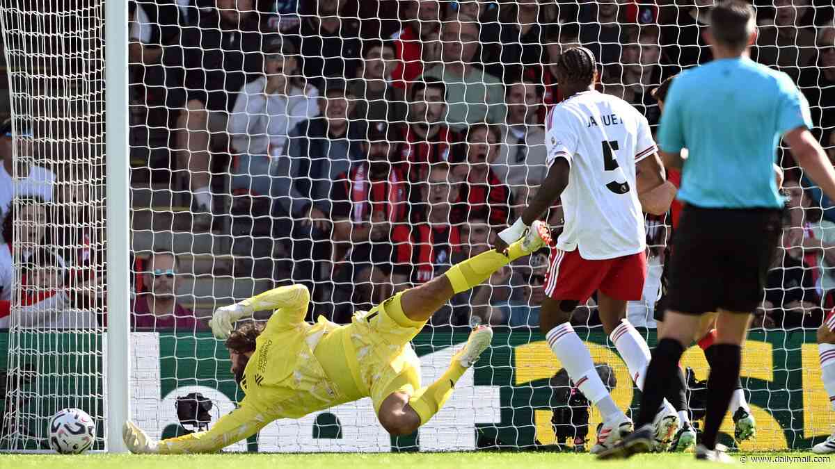 Bournemouth vs Liverpool - Premier League LIVE: Alisson makes smart save as Gakpo and Barcola start on Andoni Iraola's return to his old club while Man City are 3-2 up against Sunderland