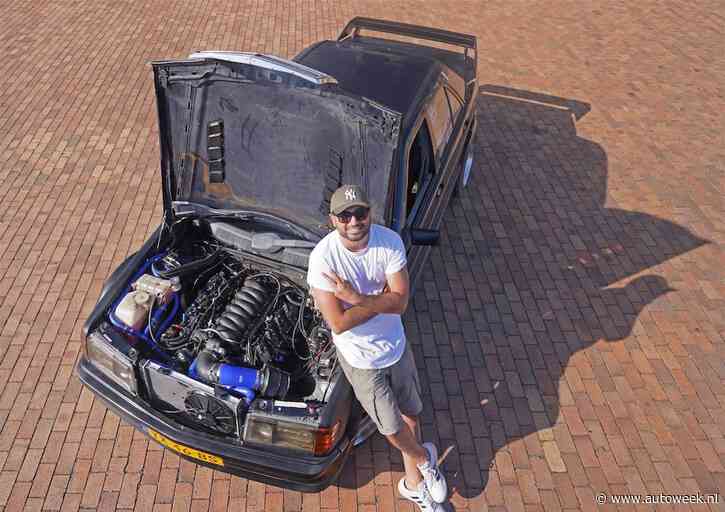 Nader (43) heeft veel met Amerikanen, toch bouwde hij in een Mercedes 190 een Corvette-motor