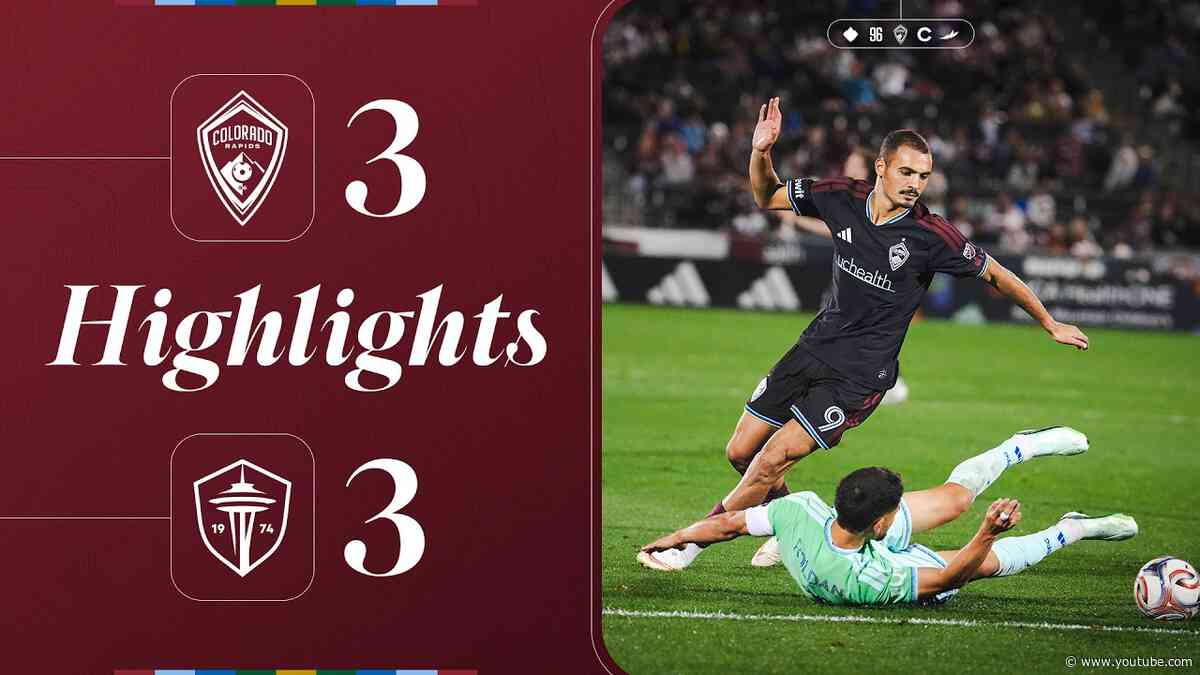 Highlights | Morgan Whittaker secures brace, Rapids split points with Seattle Sounders