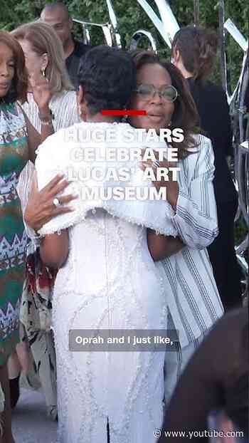 Huge stars celebrate Lucas' art museum opening